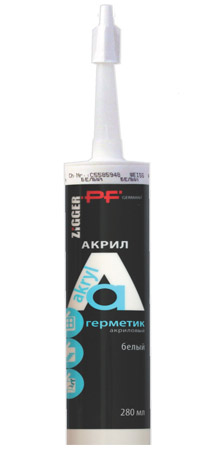 Герметик акриловый ZIGGER Acryl 280 мл белый 02-04-81