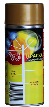 Краска аэрозольная V6 250мл. металлик серебро 11-02-56