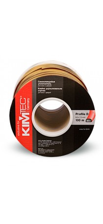 Уплотнитель KIM TEC D-профиль 100 м (9мм x 8мм) коричневый (50х2) п/м 04-14-04