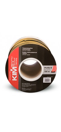 Уплотнитель KIM TEC E-профиль 150 м (9 мм x 4 мм) чёрный (75х2) п/м 04-14-44