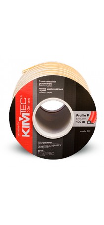Уплотнитель KIM TEC P-профиль 100 м (9 мм x 5 мм) белый (50х2) п/м 04-14-05
