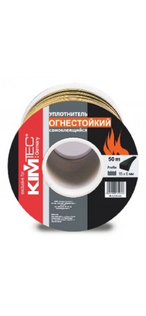 Уплотнитель огнестойкий «KIM TEC» SD-139N/4-850, 15мм x 8мм, 50 м, 04-14-62